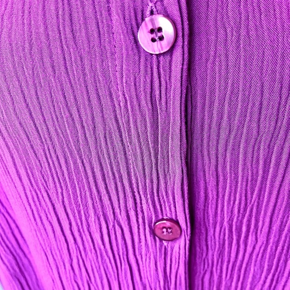 Vintage JM collection /small pleat fabric/full length/buttons/notch collar  💜 - Picture 7 of 10